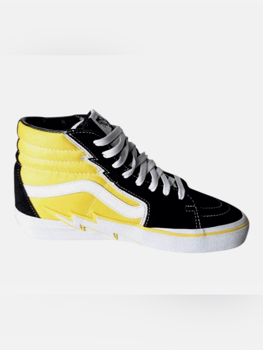 Vans Lightning ⚡️ bolt- High-Top Sneakers in Black, Yellow, and White